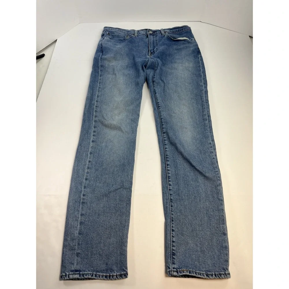 Levis 511 Big E Blue Denim Jeans Stretch Slim Fit Premium Mens 32x31